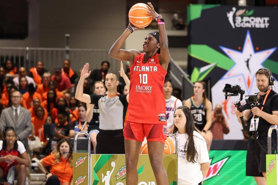 Rhyne Howard three-point contest ATL vs CHI Dream11