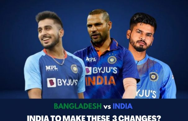 BAN vs IND 2nd ODI 3 Changes