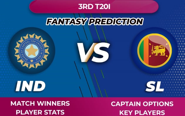 VIDEO: SL vs IND Dream11 India vs Sri Lanka 3rd T20I Prediction Tips Captain Options Stats