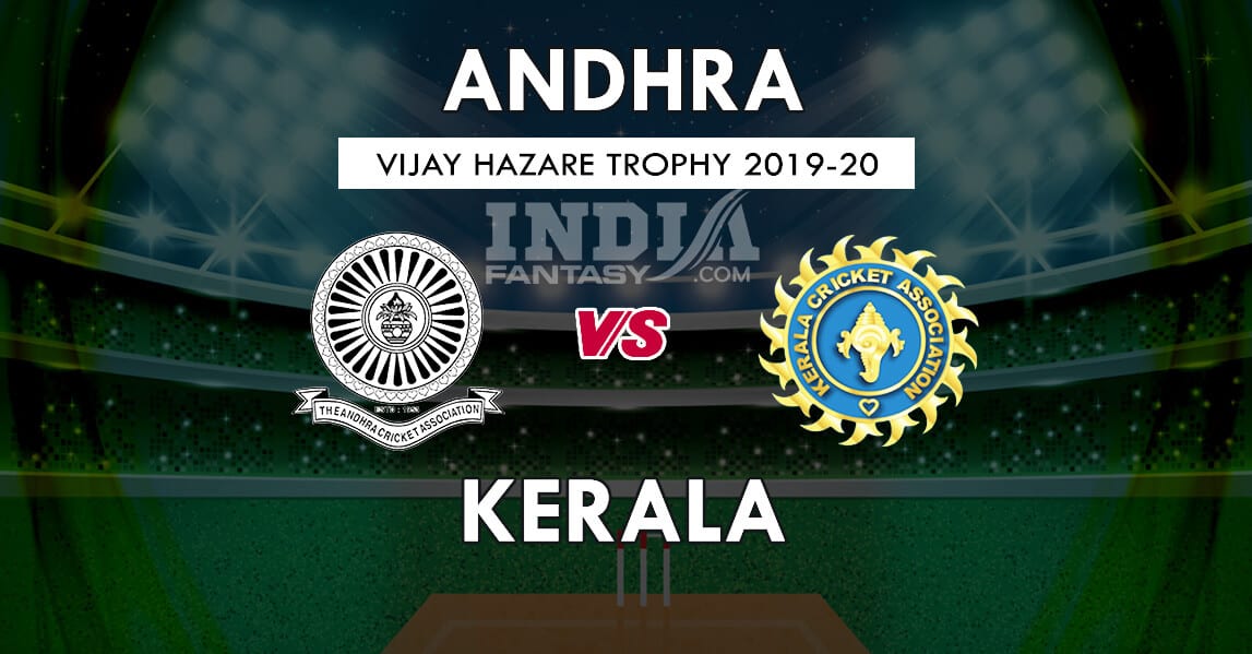 AND vs KER Dream11 Match Prediction | Andhra Pradesh vs Kerala | Vijay Hazare Trophy