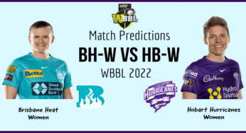 BH-W vs HB-W Dream11 Prediction, Playing 11, Top Picks, Fantasy Cricket Tips for WBBL 2022 Eliminator Brisbane Heat Women vs Hobart Hurricanes Women Dream11 Team for Today’s Match
