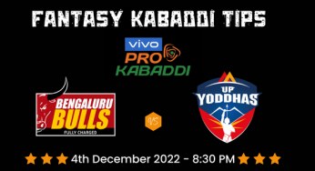 BLR vs UP Dream11 Prediction, Today’s Pro Kabaddi Match Playing 7, Bengaluru Bulls vs UP Yoddhas Dream11 Team