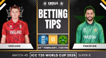 ENG vs PAK Today's Match Prediction