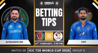 AFG vs UAE Today's Match Prediction