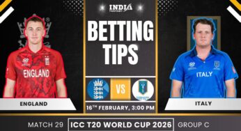 ENG vs ITA Today’s Match Predictions