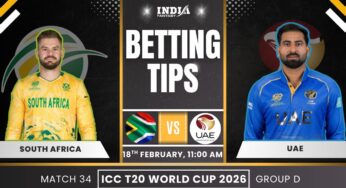 SA vs UAE Today's Match Prediction