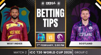 WI vs SCO Today's Match Prediction