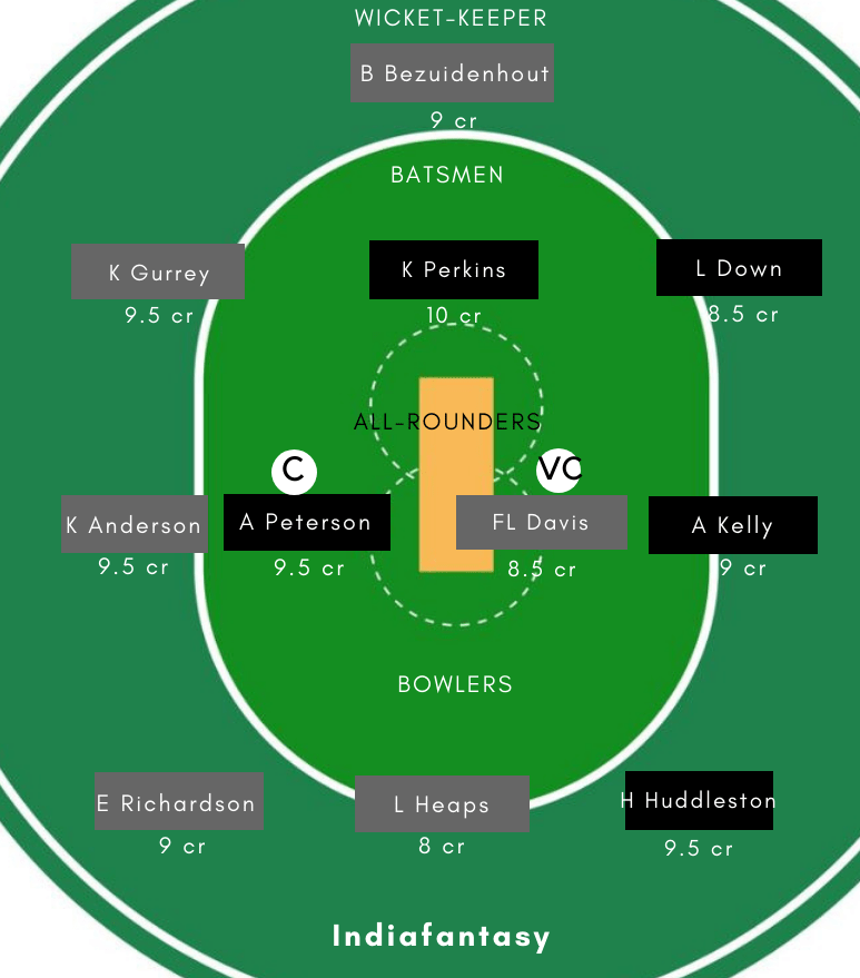 AH-W vs NS-W Dream11