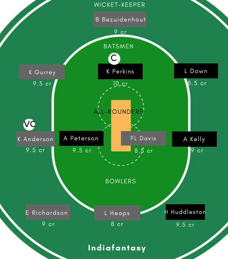 AH-W vs NS-W Dream11