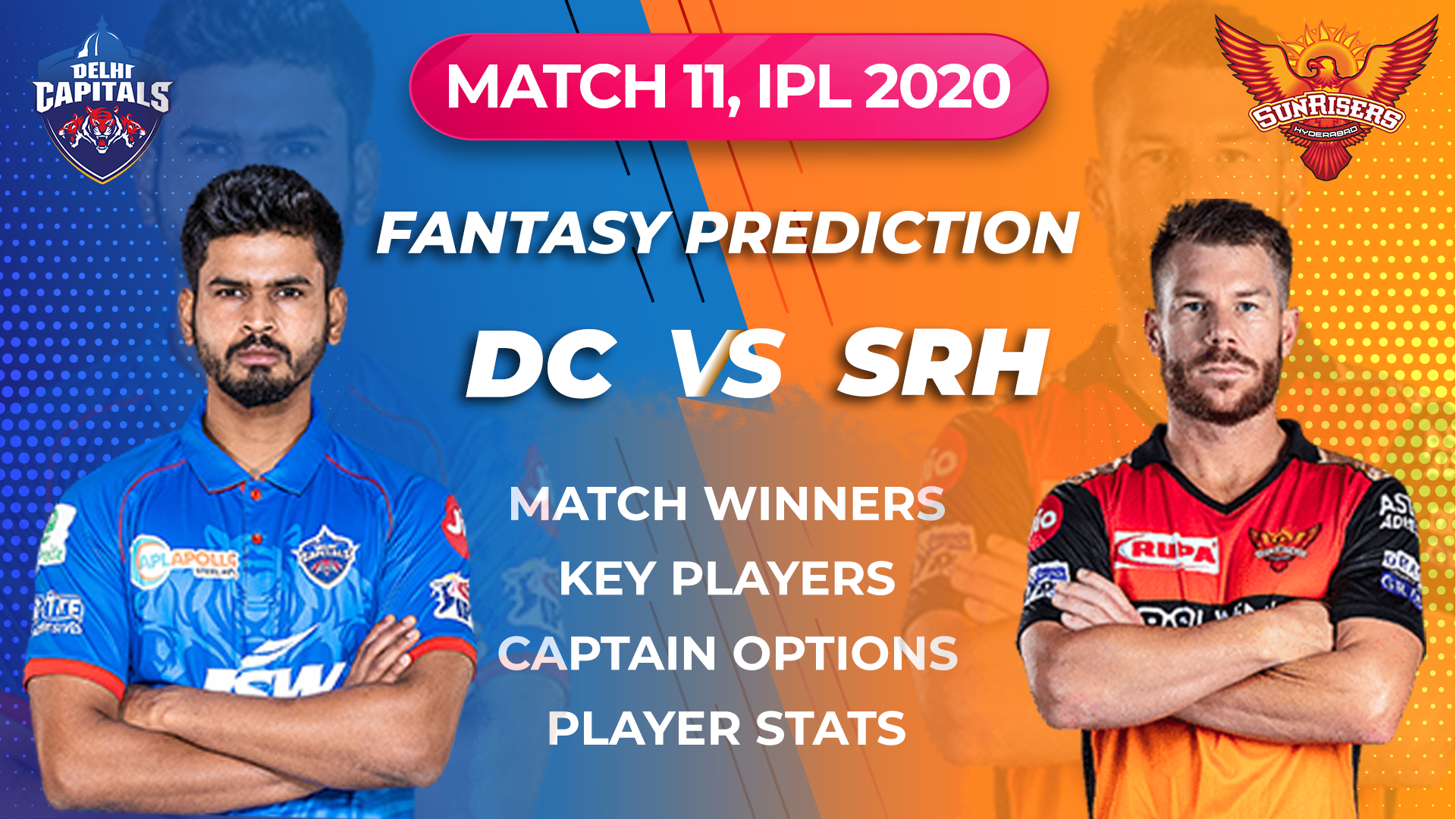 VIDEO: DC vs SRH Dream11 IPL 2020 Prediction Tips Captain Options Player Stats Win Exciting Giveaway