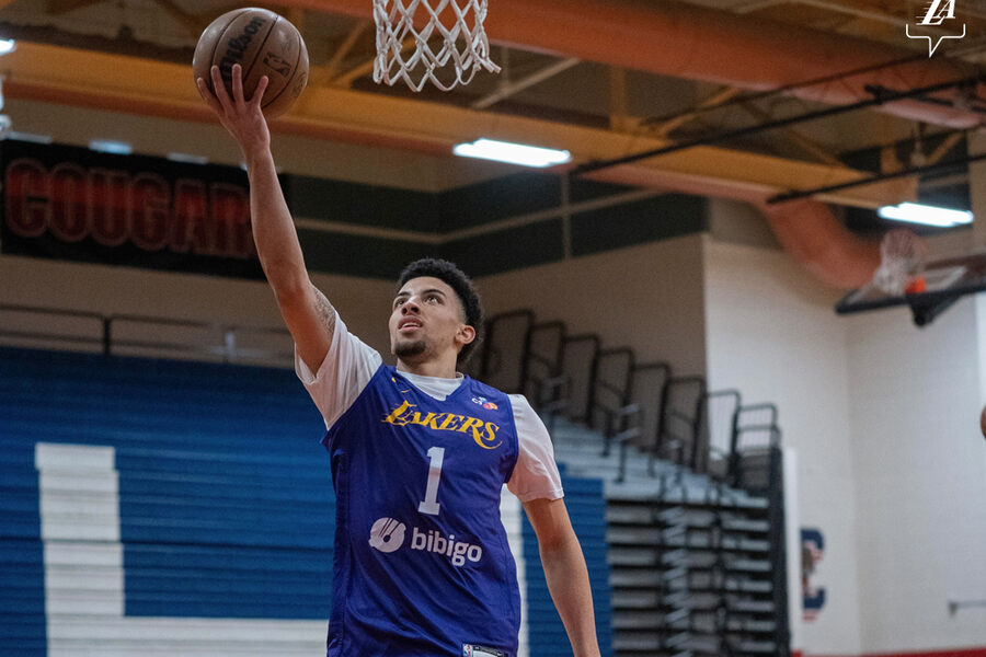 :LAL vs CHA Dream11 Scotty Pippen Jr. practise lay=up