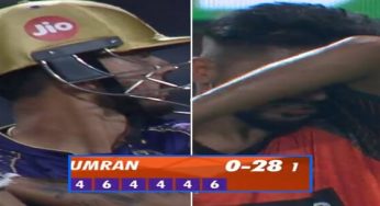 Umran Malik Bowling Speed: Umran Malik clocks 150.4 Kph, Nitish Rana smashes him for a cracking four