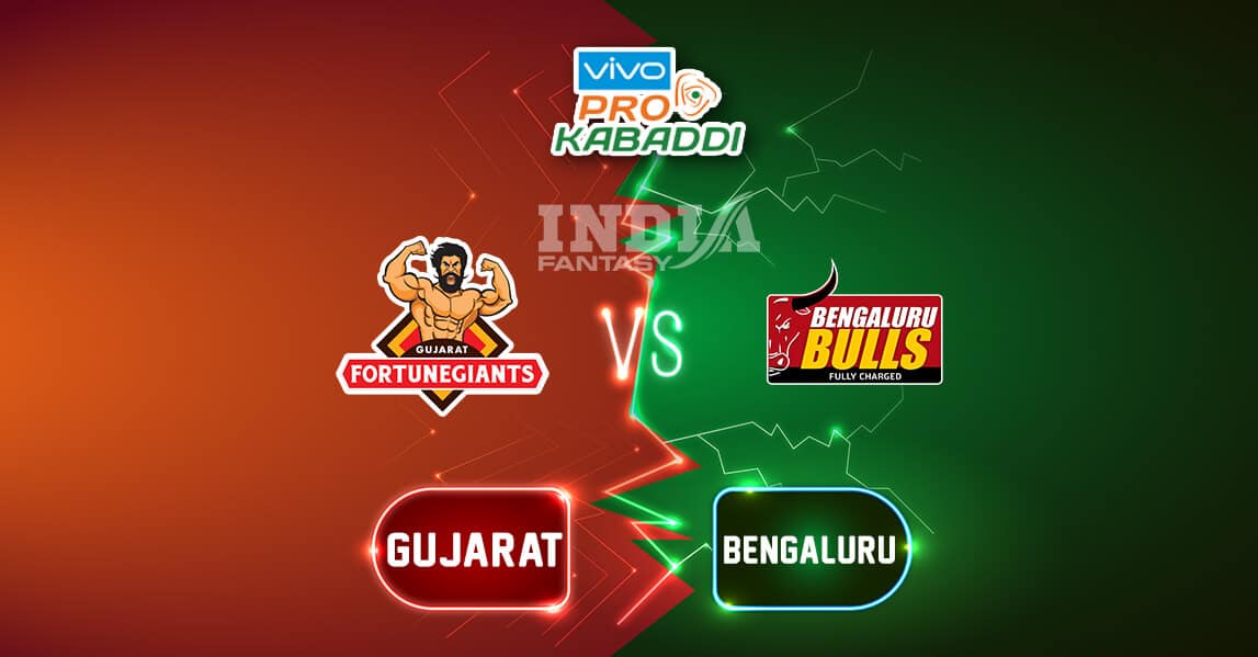 BLR vs GUJ Dream11 Team Prediction Pro Kabaddi League, Preview, News, Lineups