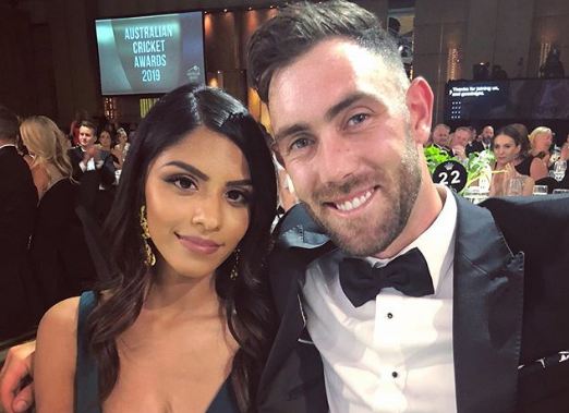 Who is the wife of Glenn Maxwell?