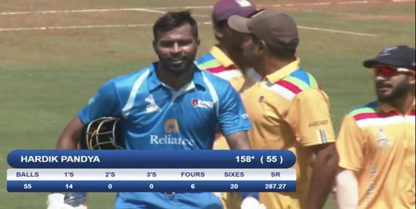 Hardik Pandya highest score in T20