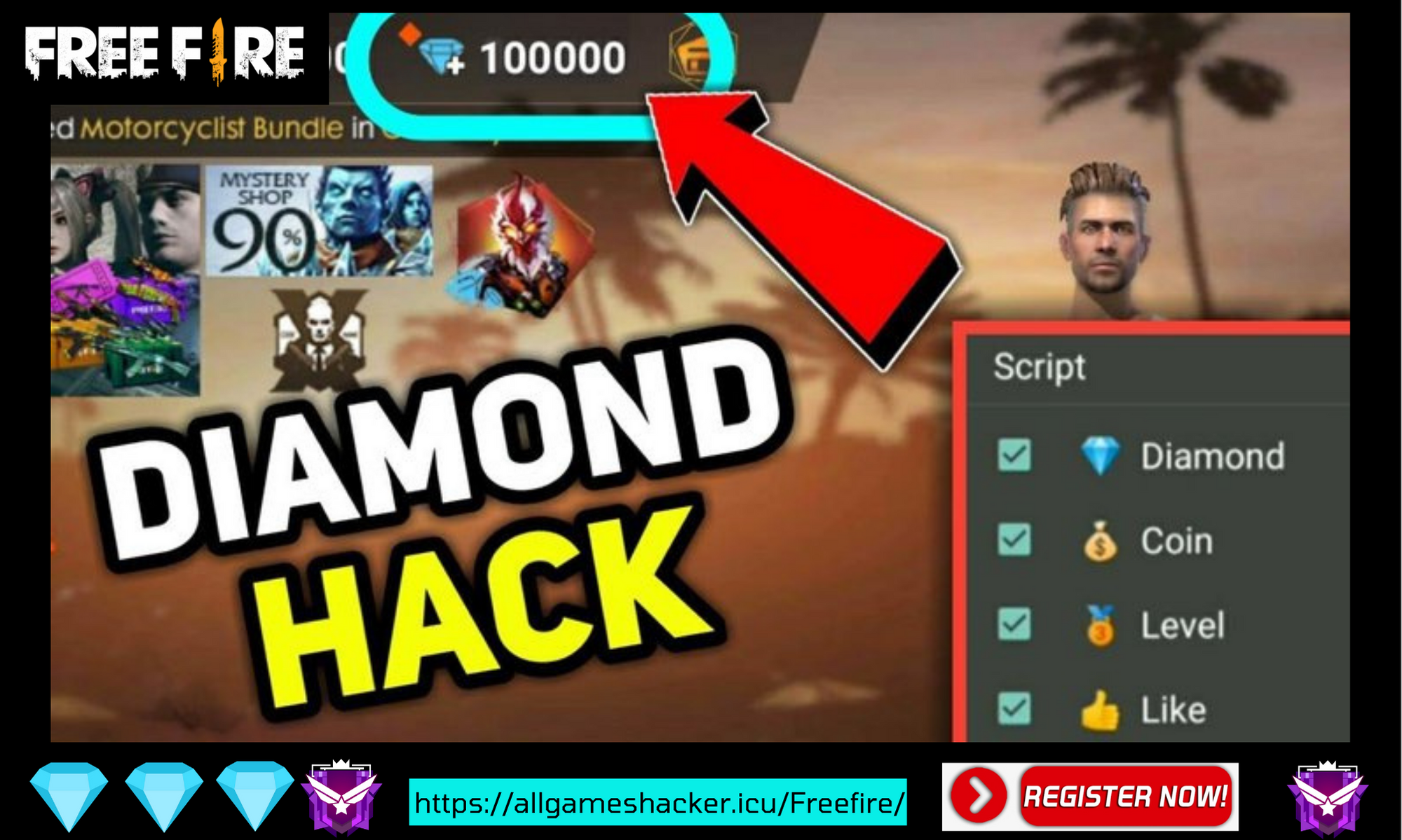 How to Hack Free Fire Diamonds