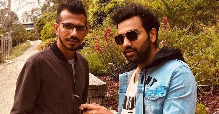 Rohit sharma trolls Yuzvendra chahal clothes