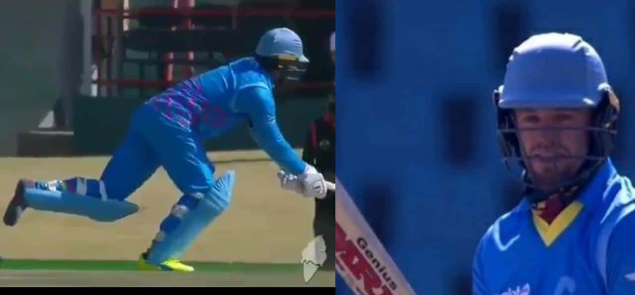 Ab de villiers loses shoe 3TC match