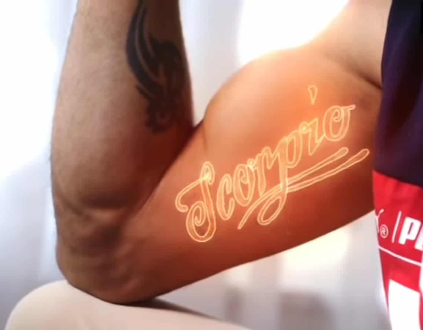Virat Scorpio Tattoo