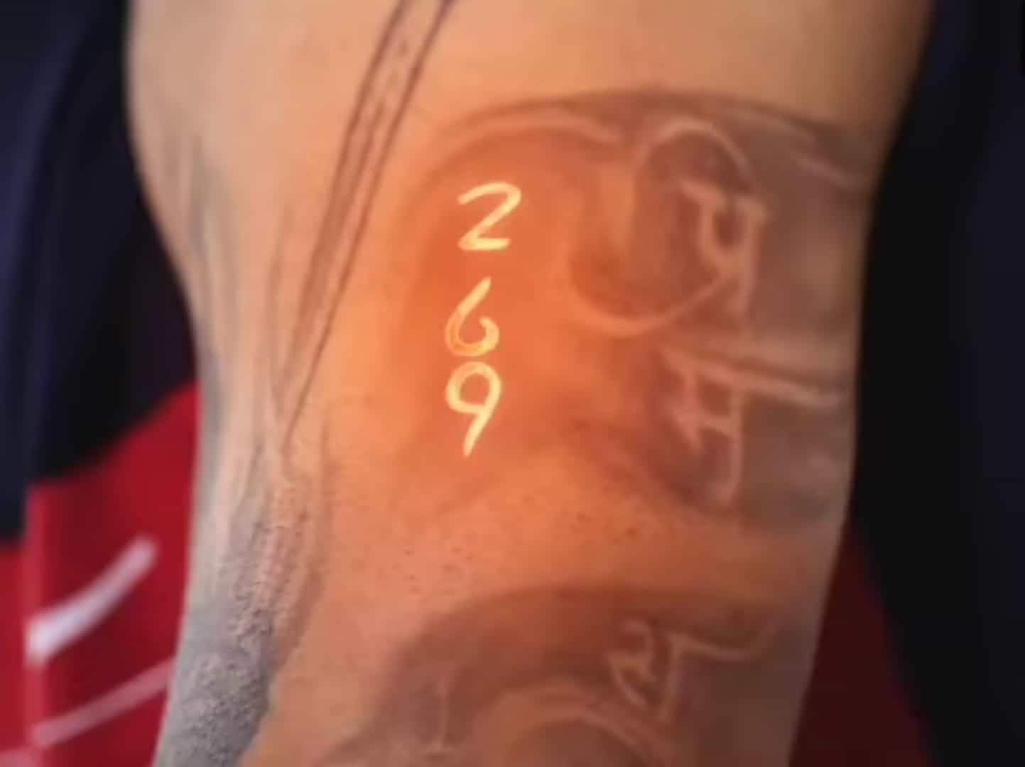 Virat Tests Tattoo