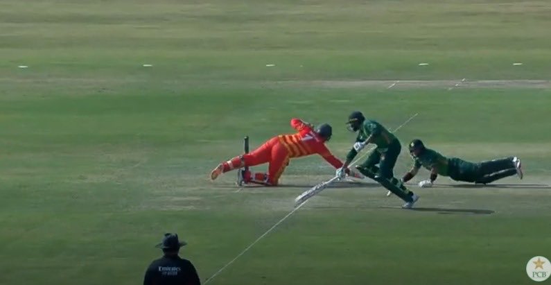 Imam ul haq run out