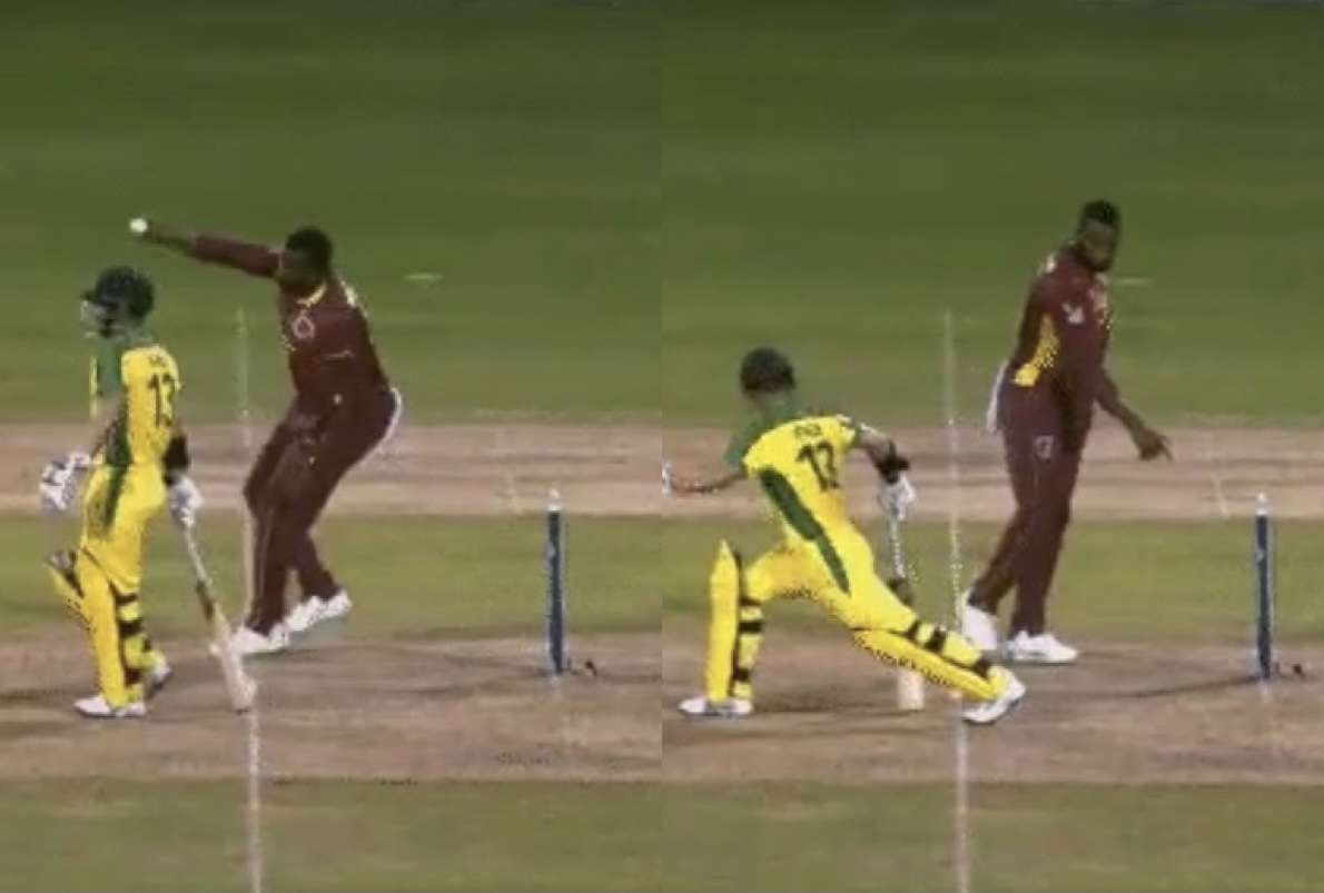 West Indies vs Australia: Kieron Pollard decides not to run out Matthew Wade – WATCH