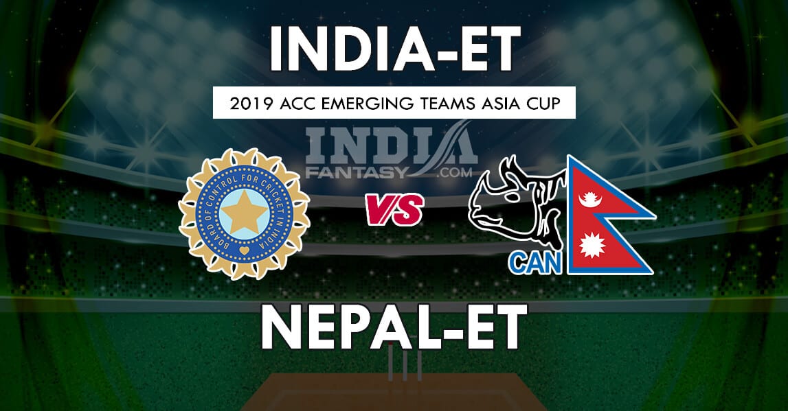IND-ET VS NEP-ET Dream11