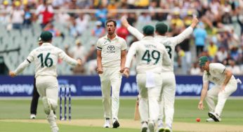 India vs Australia 2nd Test: Mitchell Starc Strikes First Ball of Pink Ball Test to dismiss Yashasvi Jaiswal – WATCH