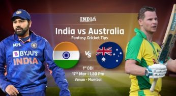 IND vs AUS Dream11 Prediction, Playing 11, Top Picks, Fantasy Cricket Tips for 1st ODI India vs Australia Dream11 Team for Today’s Match