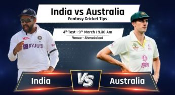 IND vs AUS Dream11 Prediction, Playing 11, Top Picks, Fantasy Cricket Tips for 4th Test India vs Australia Dream11 Team for Today’s Match