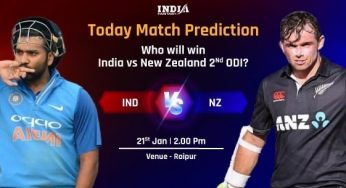 IND vs NZ Today Match Prediction for India vs New Zealand 2nd ODI– Who Will Win IND vs NZ match?
