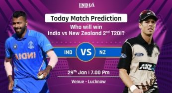 IND vs NZ Today Match Prediction for India vs New Zealand 2nd T20I– Who Will Win IND vs NZ match?