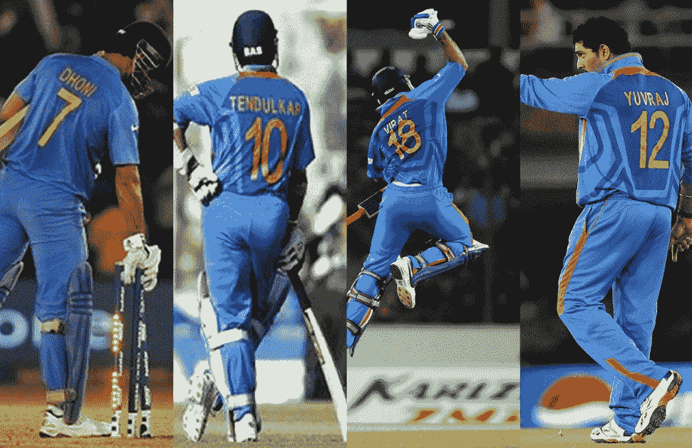 Indian cricketer jersey