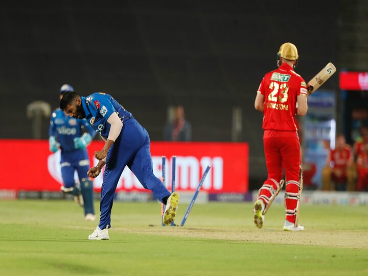 Watch Jasprit Bumrah Yorker clean bowls Liam Livingstone MI vs PBKS live score Mumbai Indians vs Punjab Kings