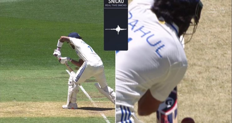 KL Rahul dismissal Perth Test 1st Innings