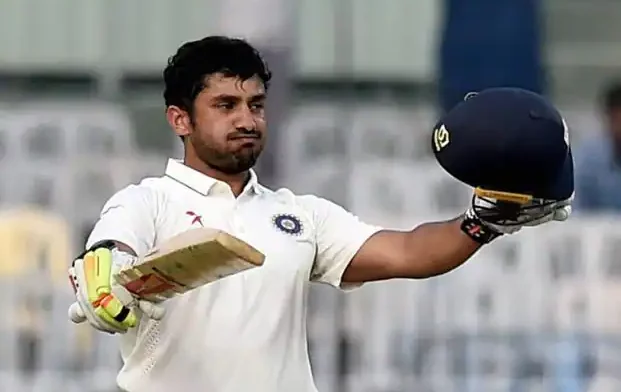 Karun Nair 300 scorecard