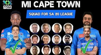 MI Cape Town Squad: A Powerhouse of Talent in the 2023 Season