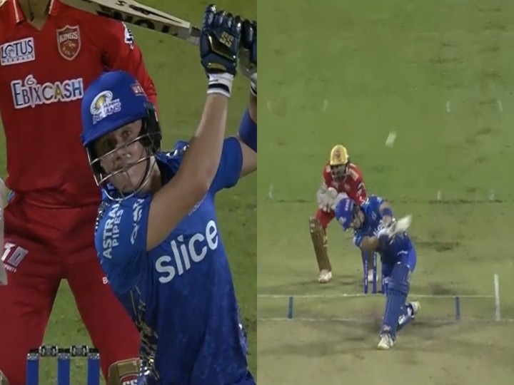 Dewald Brevis IPL 2022 Dewald Brevis Four Sixes Dewald Brevis Age MI vs PBKS live score Mumbai Indians vs Punjab Kings