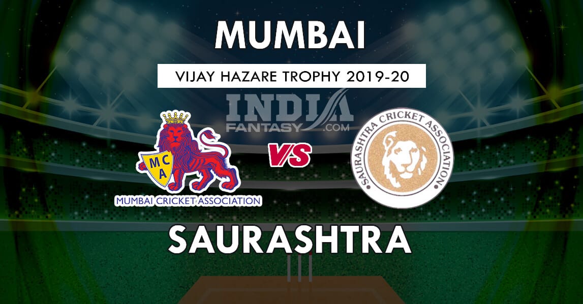 MUM vs SAU Dream11 Match Prediction | Mumbai vs Saurashtra | Vijay Hazare Trophy