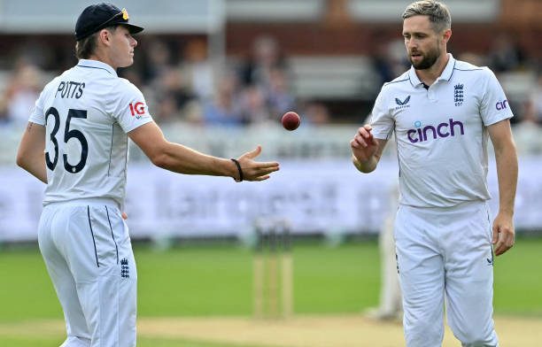 Matthew Potts and Chris Woakes