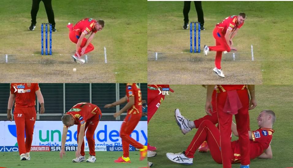 IPL 2021: Kyle Jamieson’s Smashing Shot Hits Riley Meredith Straight on The Right Knee, Watch