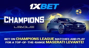 Participate in 1xBet’s Champions League promotion – the grand prize is a Maserati! 