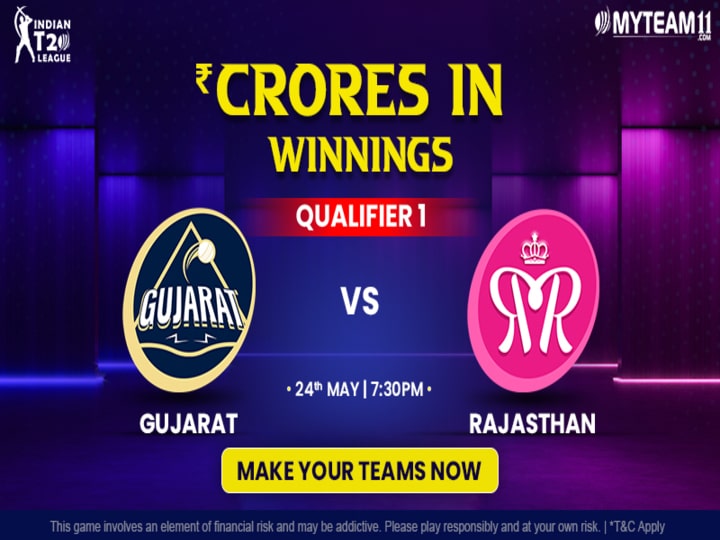 Gujarat vs Rajasthan MyTeam11 Prediction, Player Stats, Pitch Report, MyTeam11 Team for Today’s Match | Indian T20 League