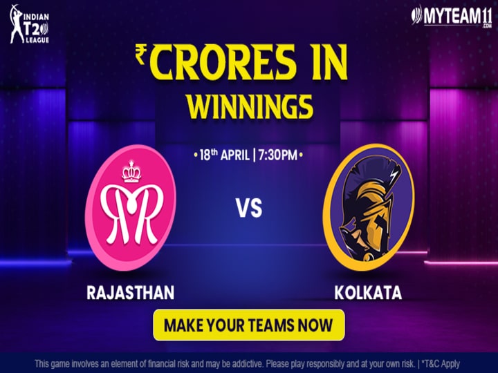 RR vs KKR