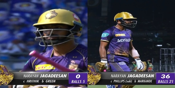 Why is N Jagadeesan not playing KKR vs PBKS IPL 2023 match?