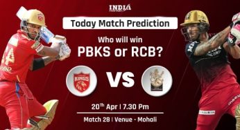 Today’s IPL Match Punjab Kings vs Royal Challengers Bangalore IPL 2023: PBKS vs RCB Dream11 Team Prediction, Playing XI, Pitch Report and Betting Tips