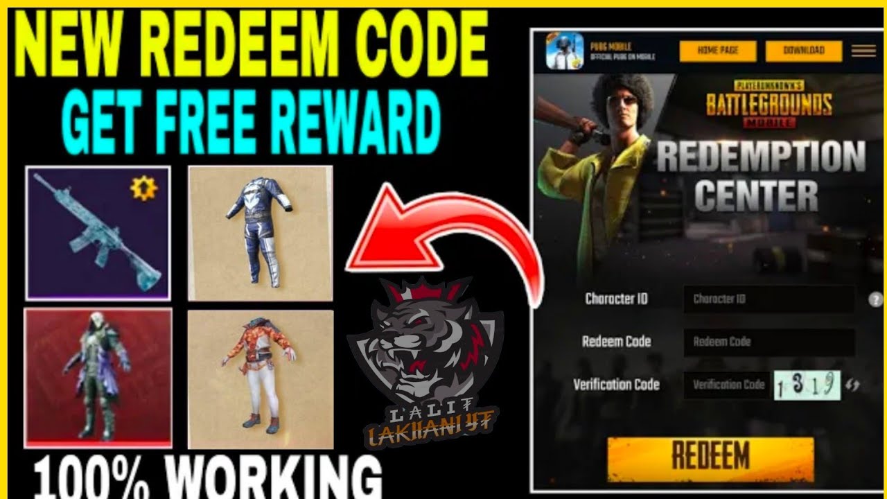 PUBG Redeem Code For 20 July