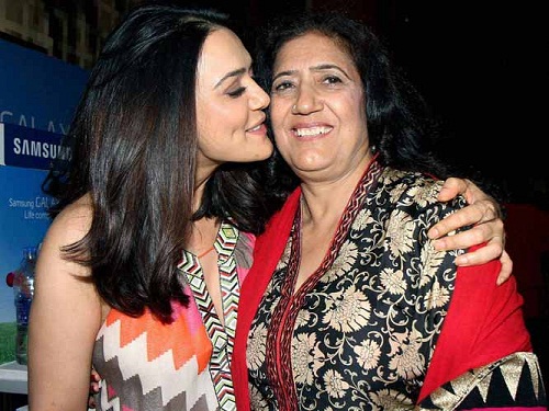 Preity Zinta Mother