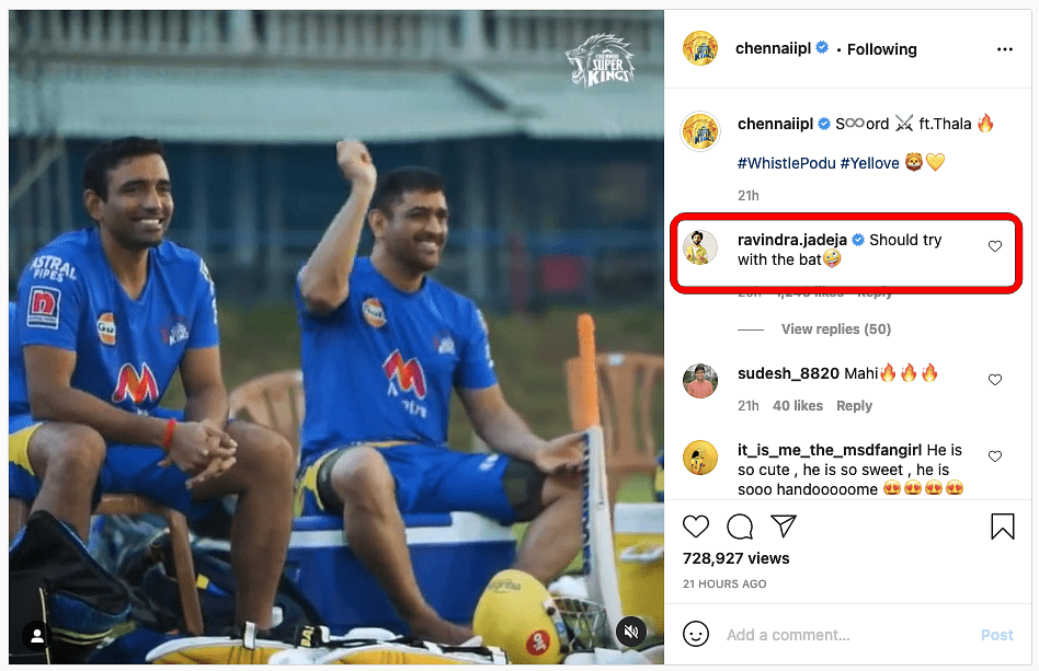 Ravindra Jadeja responds to MS Dhoni sword celebration
