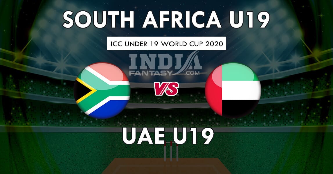SA-U19 vs UAE-U19 Dream11 Match Prediction | ICC U19 World Cup 2020 | Team News